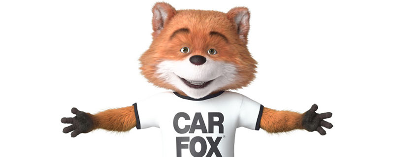 Car Fox with arms spread